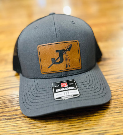 J Spear Leather Patch Cap