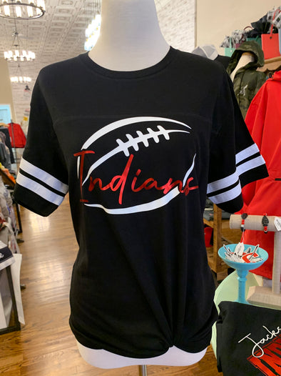 Indians Authentic Short Sleeve Football Tee