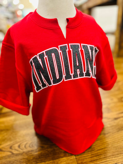 Youth Indians Arched Split Sweatshirt