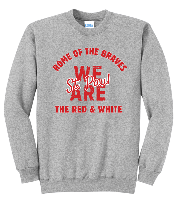 St. Paul Spirit Sweatshirts - The Red & White