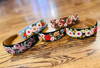 Lainey Floral Embroidered Headband