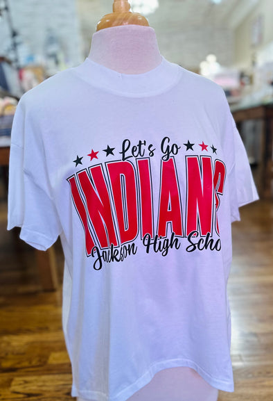 Let's Go Indians LAT Hi-Lo Tee 3519