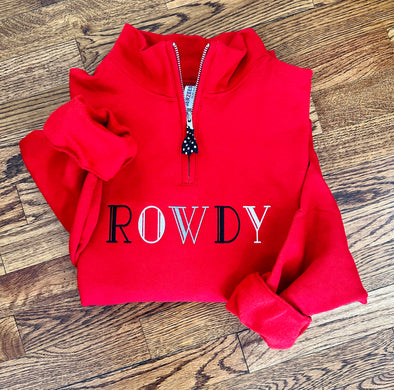 Rowdy Three Color Jerzees Cadet 1/4 Zip