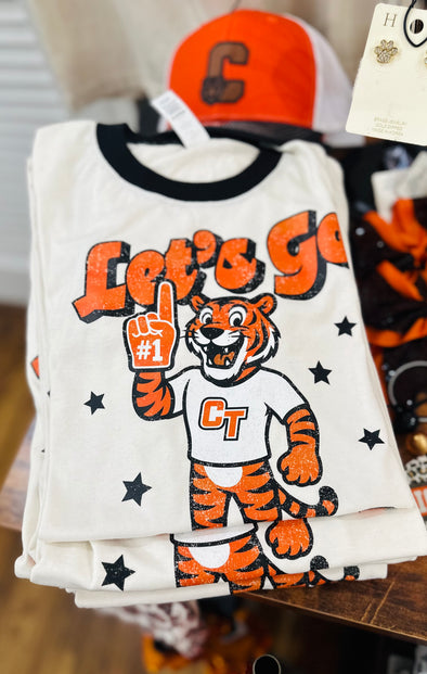 Let's Go Tigers Ringer Tee