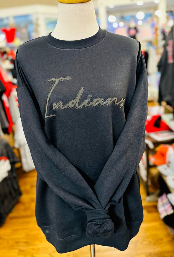 Indians Sparkle Chic Sweatshirt