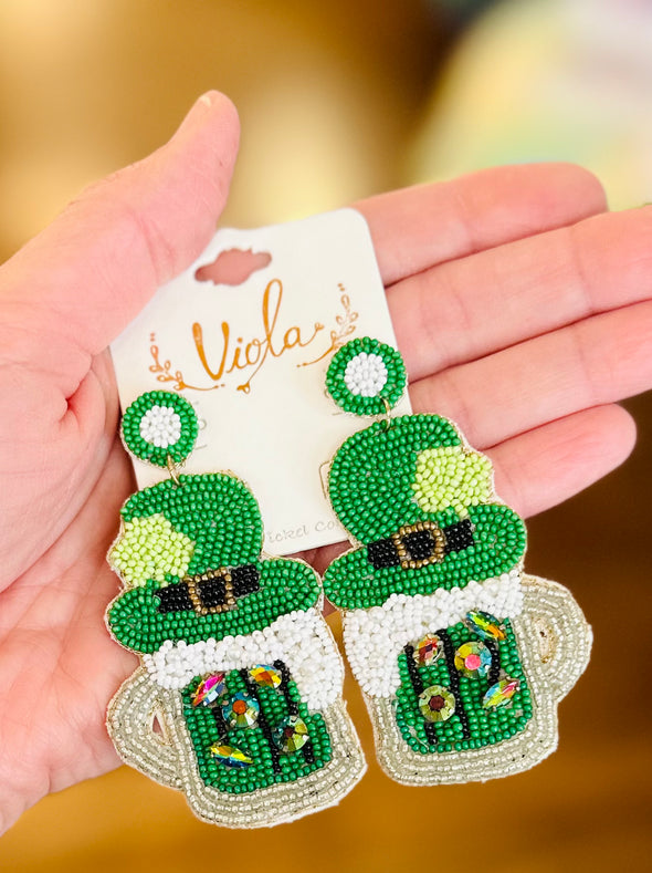 Leprechaun St. Patrick's Day Earrings