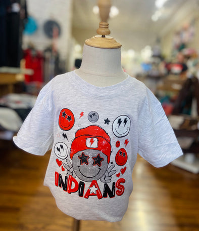 Youth Indians All Smiles Tee