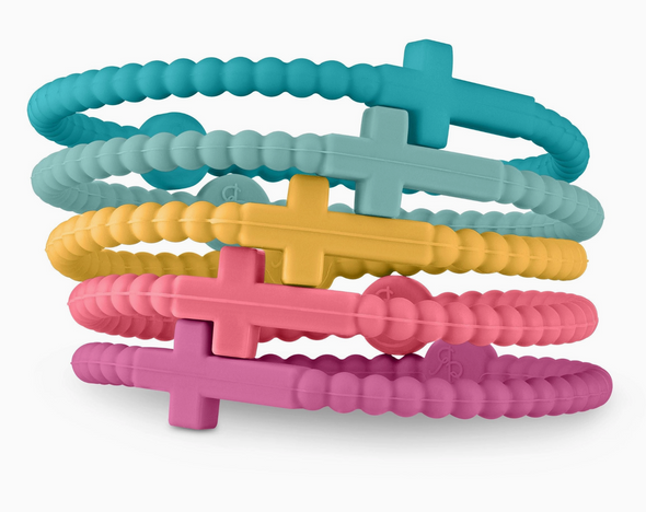 Ryan & Rose Silicone Jesus Bracelets 5-Pack