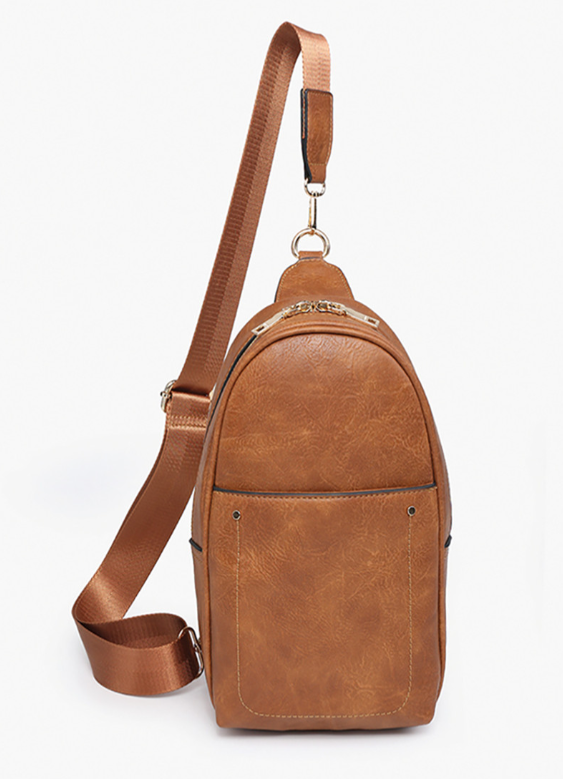 Jen & Co Pamela Double Zip Sling Bag