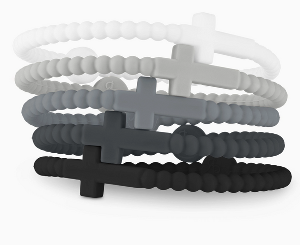 Ryan & Rose Silicone Jesus Bracelets 5-Pack