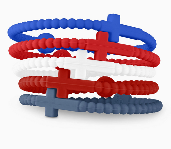Ryan & Rose Silicone Jesus Bracelets 5-Pack