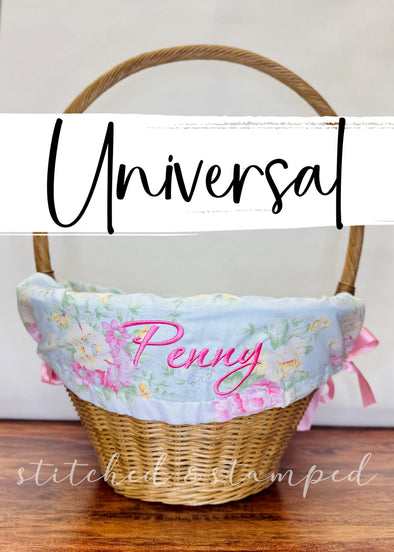 Retro Floral Easter Basket Liner