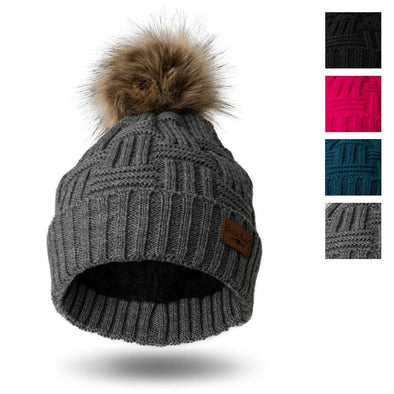 Britts Knits Plush Lined Pom Hat