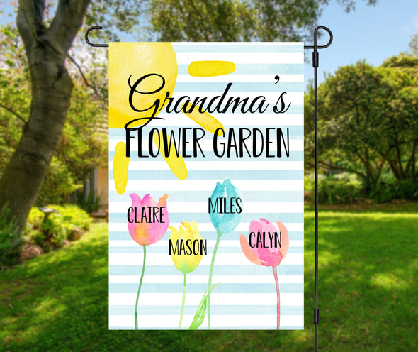 Grandma's Flower Garden Flag