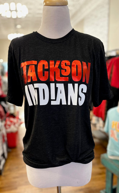 Bella Triblend Jackson Indians Throwback